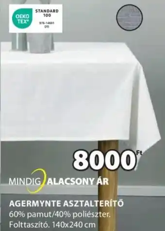 JYSK AGERMYNTE ASZTALTERÍTŐ 140x240 cm ajánlat
