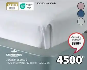 JYSK KRONBORG JEANETTE LEPEDŐ 1 db ajánlat
