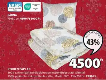 JYSK STOREN PAPLAN 1 db ajánlat