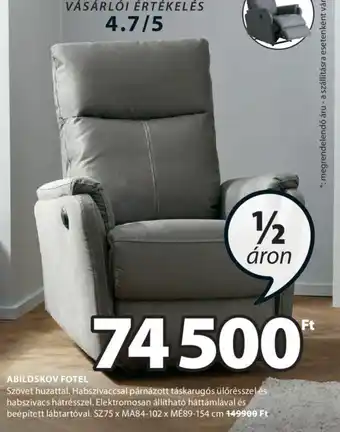 JYSK ABILDSKOV FOTEL 1 db ajánlat