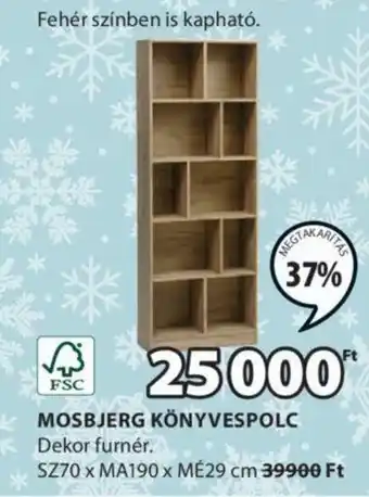 JYSK MOSBJERG KÖNYVESPOLC 1 db ajánlat