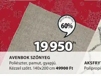 JYSK AVENBOK SZŐNYEG 1 db ajánlat