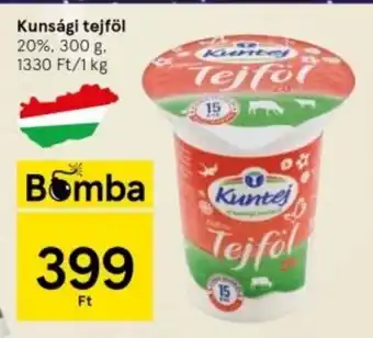Tesco Kunsági tejföl 300 g ajánlat
