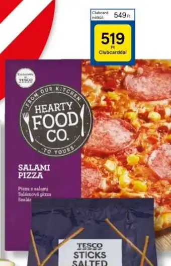 Tesco Hearty Food Co. Gyorsfagyasztott pizza 300 g ajánlat