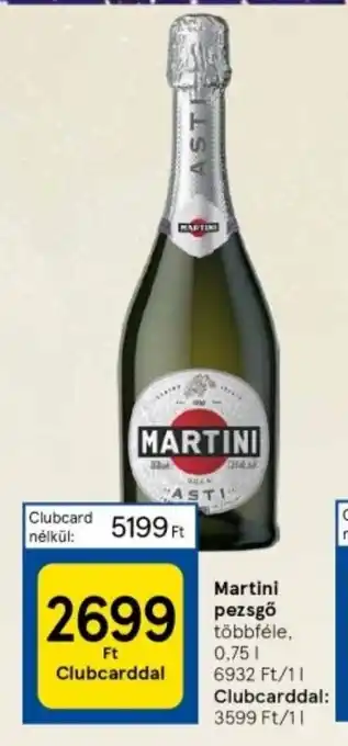 Tesco Martini pezsgő 0,75 l ajánlat