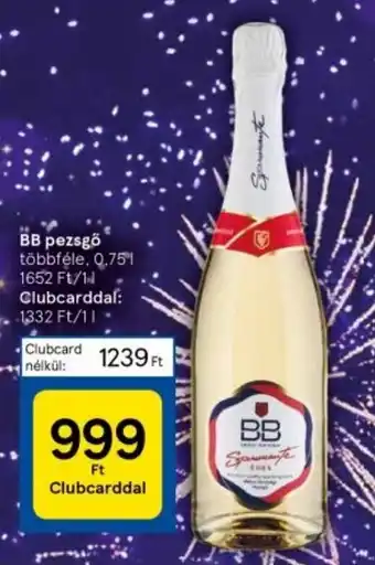 Tesco BB pezsgő 0,75 l ajánlat