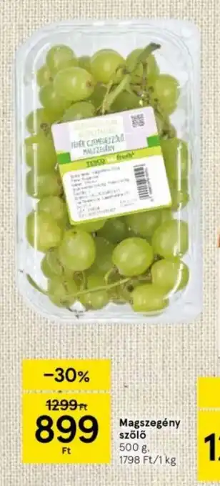 Tesco Magszegény szőlő 500 g ajánlat