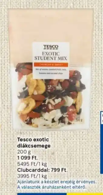 Tesco Tesco exotic diákcsemege 200 g ajánlat