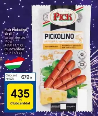 Tesco Pick Pickolino, virsli 140 g ajánlat