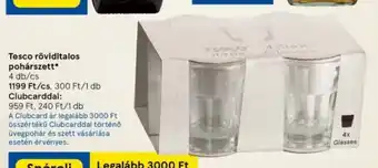 Tesco Tesco röviditalos pohárszett 4 db ajánlat