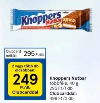 Tesco Knoppers NutBar 40g ajánlat