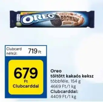 Tesco Oreo töltött kakaós keksz 154 g ajánlat
