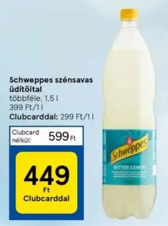 Tesco Schweppes szénsavas üdítőital 1,5l ajánlat