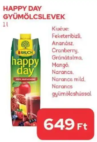 CBA HAPPY DAY GYÜMÖLCSLEVEK 1l ajánlat