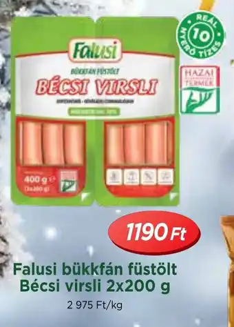 Real Falusi bükkfán füstölt Bécsi virsli 2x200 g ajánlat