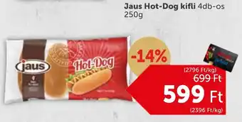 PRIVÁT Jaus Hot-Dog kifli 4db-os 250g ajánlat