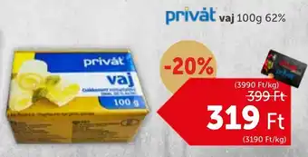 PRIVÁT privȧt vaj 100g 62% ajánlat