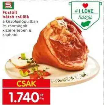 Füstölt hátsó csülök 1kg