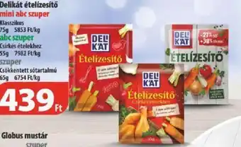 Coop Delikát ételízesítő: Klasszikus 75g, Csirkés ételekhez 55g, Csökkentett sótartalmú 65g ajánlat