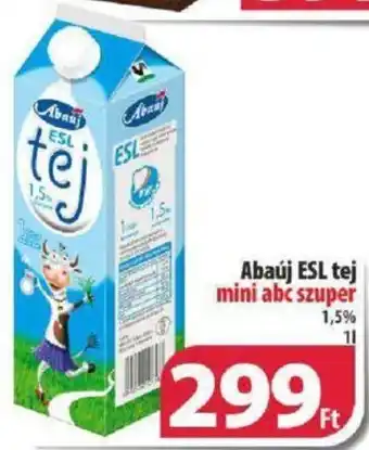 Coop Abaúj ESL tej 1l ajánlat