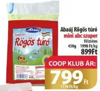 Coop Abaúj Rögös túró 450g ajánlat