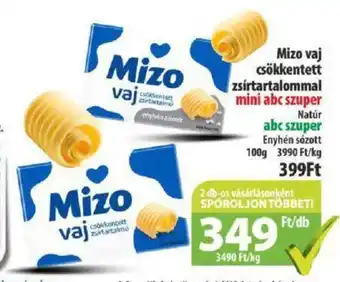 Coop Mizo vaj csökkentett zsírtartalommal 100g ajánlat