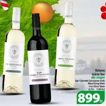 Coop Ostoros száraz bor 0,75l ajánlat
