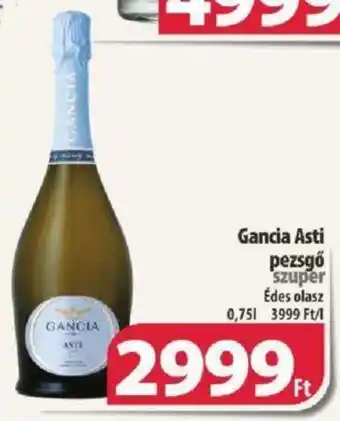 Coop Gancia Asti pezsgő 0,75l ajánlat