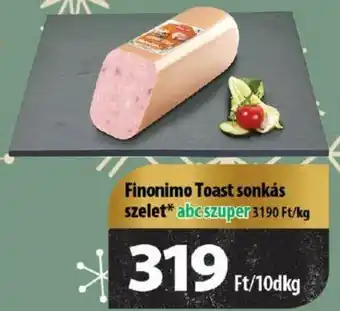 Coop Finonimo Toast sonkás szelet abc szuper 10dkg ajánlat
