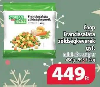 Coop Coop Franciasaláta zöldségkeverék gyf. 450g ajánlat