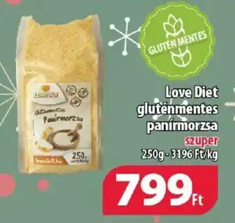 Coop Love Diet gluténmentes panírmorzsa 250g ajánlat