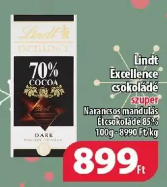 Coop Lindt Excellence csokolade 100g ajánlat