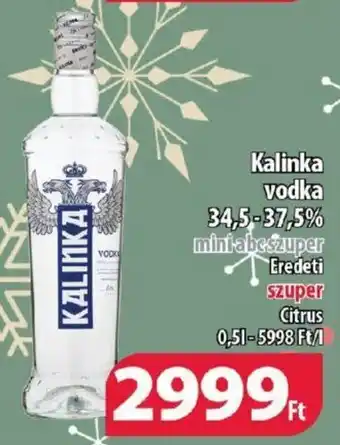 Coop Kalinka vodka 34,5-37,5% ajánlat