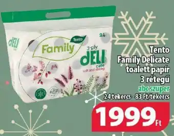 Coop Tento Family Delicate toalett papír 3 rétegű ajánlat
