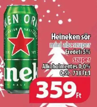 Coop Heineken sör 0,5l ajánlat