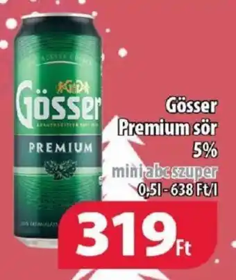 Coop Gösser Premium sör 0,5l ajánlat