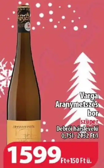 Coop Varga Aranymetszés bor 0,75l ajánlat