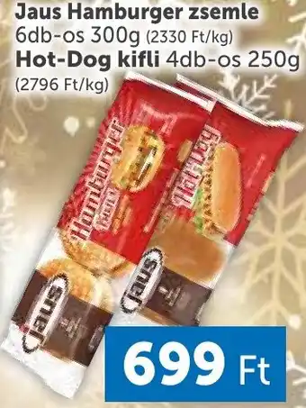 PRIVÁT Jaus Hamburger zsemle 6db-os 300g ajánlat