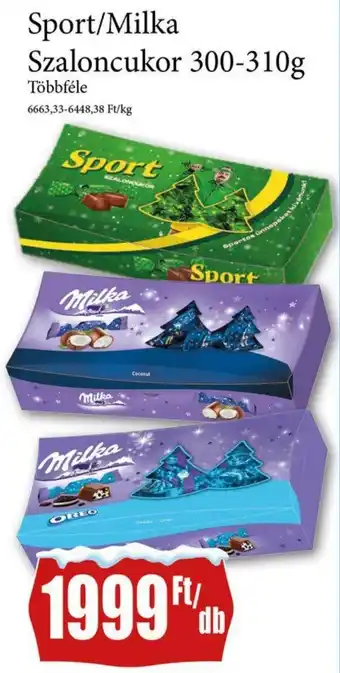 FullDiszkont Sport/Milka Szaloncukor 300-310g ajánlat
