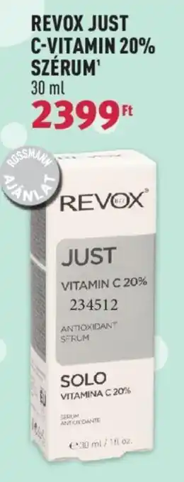 Rossmann REVOX JUST C-VITAMIN 20% SZÉRUM 30 ml ajánlat