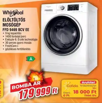 Whirlpool ELÖLTÖLTŐS MOSÓGÉP FFD 9469 BCV EE