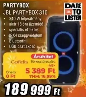 Expert PARTYBOX JBL PARTYBOX 310 ajánlat