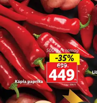 Lidl Kápia paprika 500g ajánlat