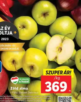 Lidl Zöld alma 1kg ajánlat