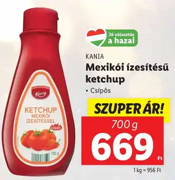 Kania Mexikói ízesítésű ketchup 700g