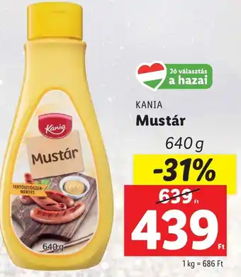 Lidl KANIA Mustár 640g ajánlat