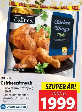 Lidl CULINEA Csirkeszárnyak 1000g ajánlat
