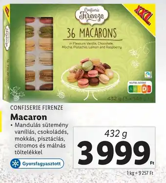 Lidl CONFISERIE FIRENZE Macaron 432g ajánlat