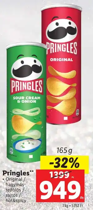 Lidl Pringles 165g ajánlat