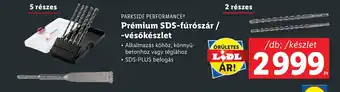 Lidl PARKSIDE Prémium SDS-fúrószár/-vésőkészlet ajánlat